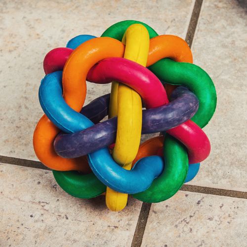 Juguete Mordedor de Anillos Entrelazados